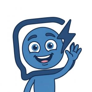 ZapPost logo: a smiling blue cartoon character waving in front of a speech bubble with a lightning bolt.