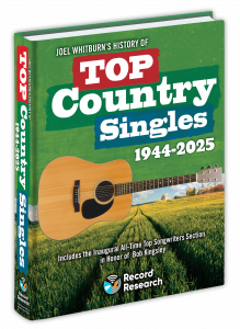 Cover of the book "Joel Whitburn’s History of Top Country Singles 1944-2025"