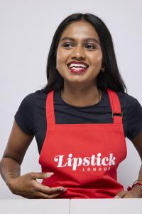 Lipstick London Model with wearing Sheer Icon Lipstick