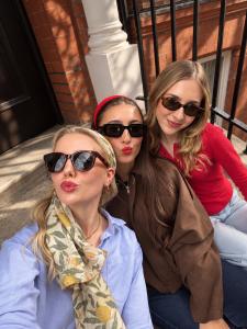 Three Lipstick London Models wearing different shades of product