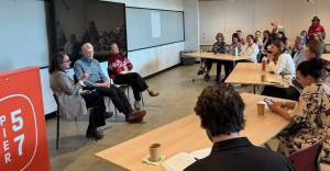 Speakers from Innovera and California Forward present to an engaged audience at Climate Week NYC.