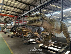 Yesdino - Dinosaur Unit Undergoing Aging Test In Workshop