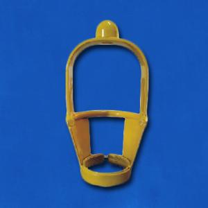 Yellow Tall Open Access Industrial Cylinder Safety Guard