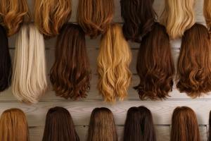 dorin wigs - different wigs on display