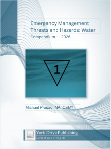 book cover for Emergency Management Threats and Hazards: Water Compendium 1 (2026) now available on LiveCarta.com