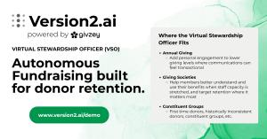 Address retention head on with Givzey | Version2's Virtual Stewardship Officer