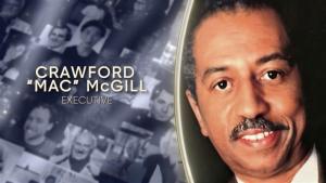 Picture of Crawford "Mac" McGill with his title for the Emmys In Memoriam