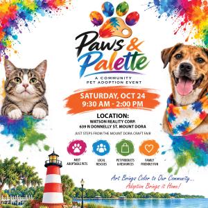 ‘Paws & Palette’ Pet Adoption Event