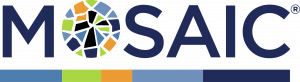 Logo of Mosaic Consulting Group - UKG and SAP Consulting - features a mosaic of vibrant colors as the "O" in Mosaic.