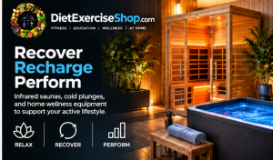 An indoor infrared sauna and cold plunge