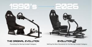 Showing the Playseat® Evolution as it was in the 1990's to the lestest innovation from the Playseat® brandin the same product family.