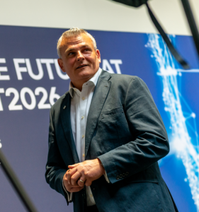 Ioan MacRae at Sabio's Disrupt event in London