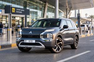 Modern car in Dubai airport terminal