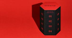 Scento's hexagonal 24-door perfume advent calendar for 2026