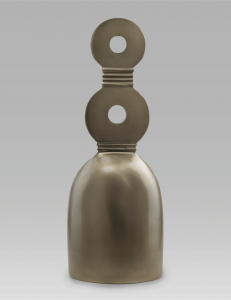 "Portal" by Alexander Aboutaam composed of brass. Edition 1/1.