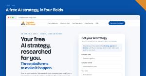 The homepage of completeaistrategy.com