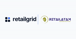 Logos de Retailgrid y RETAILATAM Business Solutions, lado a lado
