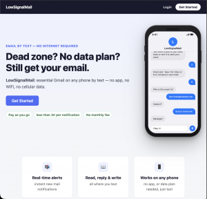 LowSignalMail Lets Users Handle Gmail by Text Message