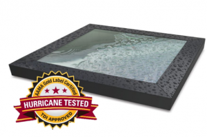 Crystal Structures VTECH skylights are hurricane rated by AAMA and TDI approved
