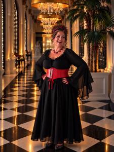 Melissa Hall is known as the Ghostess of Galveston and has been hosting tours at Grand Galveston for over 13 years.