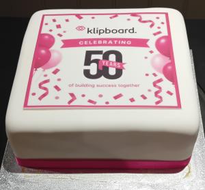 Klipboard 50th Anniversary cake