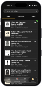 A screenshot of the Untappd app search screen.
