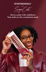 Supa_Cent Co-branding press-on nails