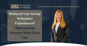 New York lawyer Rona Gura, Esq. with press release title, ‘Hedayati Law Group Welcomes Experienced Matrimonial Attorney Rona Gura, Esq.’
