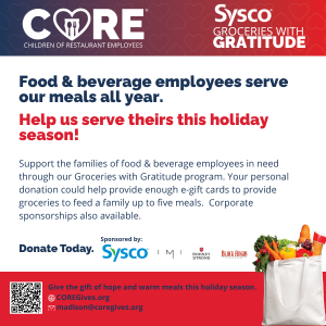Information about CORE's Groceries with Gratitude program