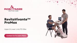 RevitaVivante ProMax upper and lower limb FES cycling device with clinician