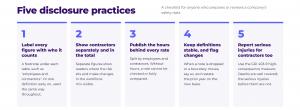 Five Disclosure Practices