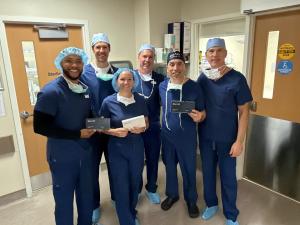 Dr. Endl and the Fichte, Endl & Elmer Eyecare Team Performing One of the First RayOne Galaxy IOL Implants in the Northeast