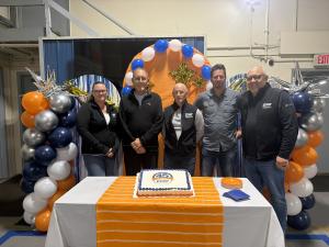 Raincoat Roofing Leadership Team: Sarah Sutton-Shouse, Jeff Suess, Gary Wolz, Matt Baker and Eric Suess