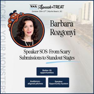 Barbara Rozgonyi presents Speaker SOS at NSA Carolinas Retreat