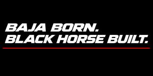 Baja Born Black Horse Built Sign