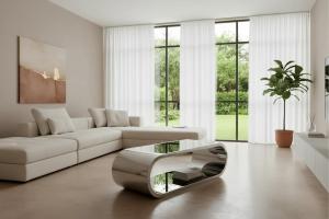 Pia chrome coffee table