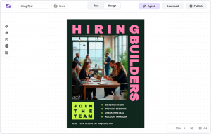 Hiring flyer by Grafista