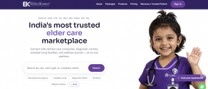 ElderKonnect eldercare marketplace home page
