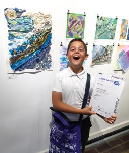 Image shows Art Bytes 2026 national primary winner Majkl Morava from Lynnfield Primary School in the North East.