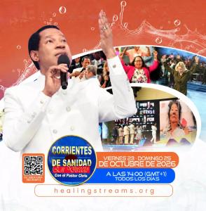 Los Servicios de Sanidad en Vivo de Healing Streams con el Pastor Chris se celebrarán del 23 al 25 de octubre de 2026