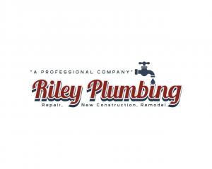 Riley Plumbing logo with a faucet icon and the text “Repair, New Construction, Remodel