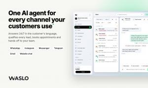 Waslo AI agent shared inbox for WhatsApp, Instagram, Messenger, Telegram, email and website chat