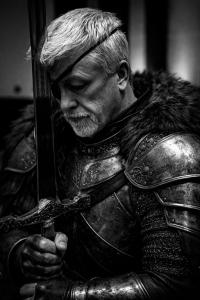 Howard Cannon carries a sword as he enters into his new endeavor, Violent Dining.
