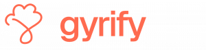 Gyrify logo with a doodle of the letter G with the curves of a brain on top, along with the word Gyrify written next to it