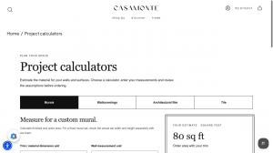CASAMONTE project calculators bring mural, wallcovering, architectural film and tile planning into one online hub.