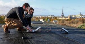 Diplomatic Technology Officers working on a rooftop in Paris