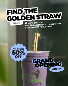 Win Free Shakes for a year!