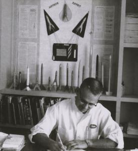 Vern Estes in the early days of Estes Rockets