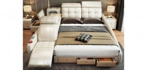 Luxury King Bed with Massage and Storage from GO OMG