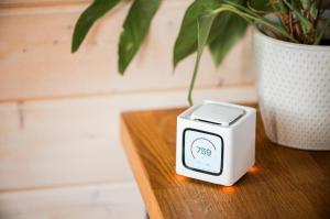 Bitcube sitting on the home desk looking modern and sleek